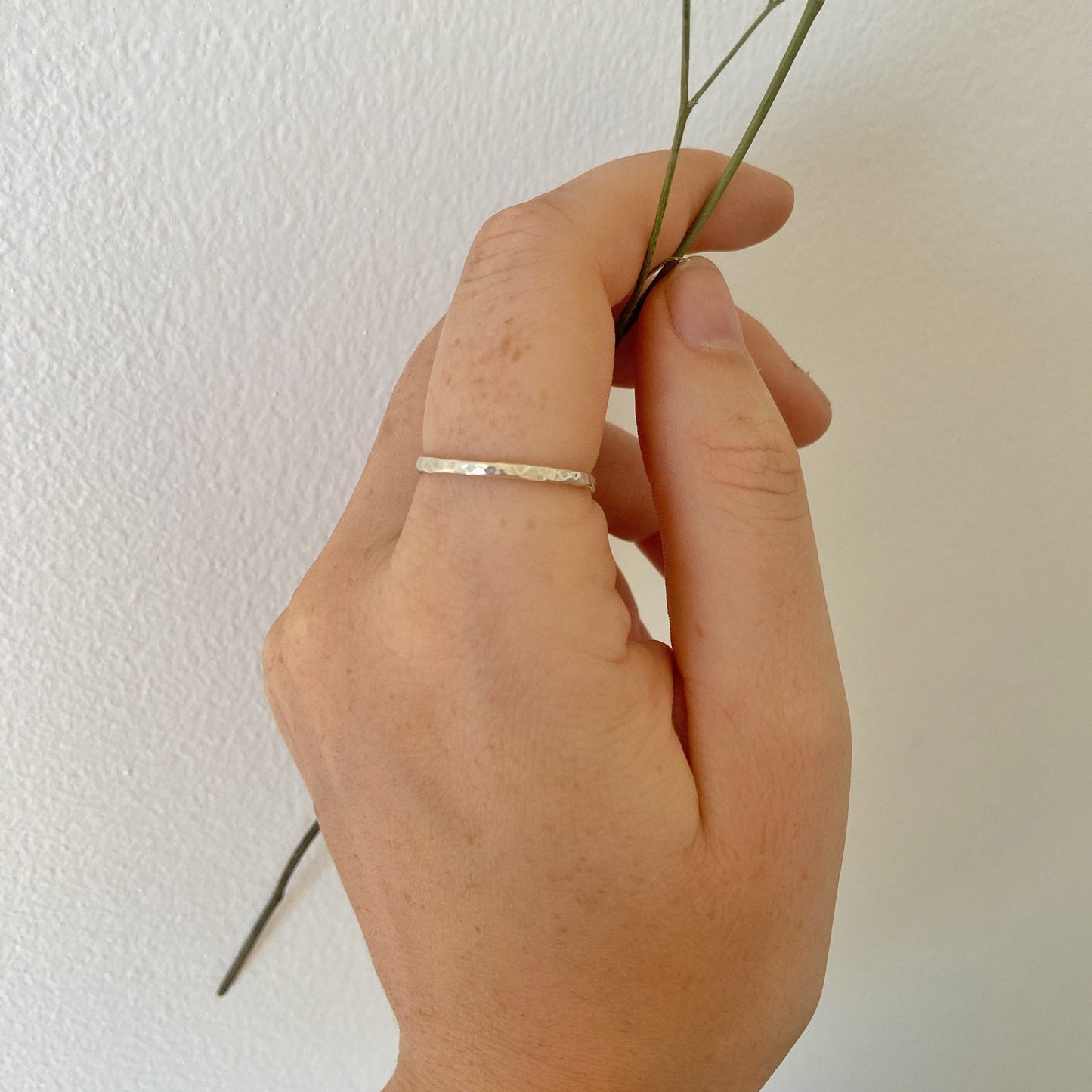 The Hammered Stacking Ring