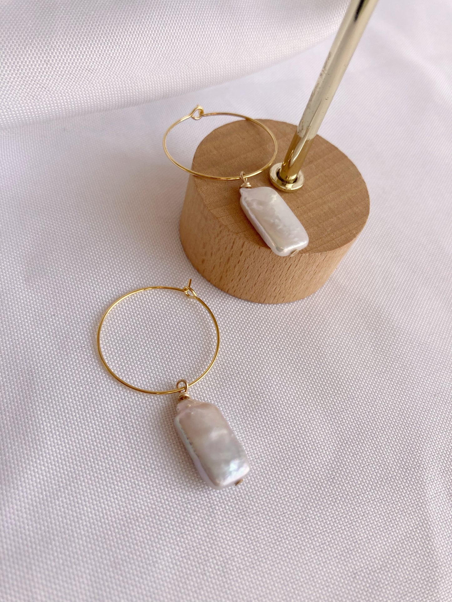 The Baroque Pearl Hoops