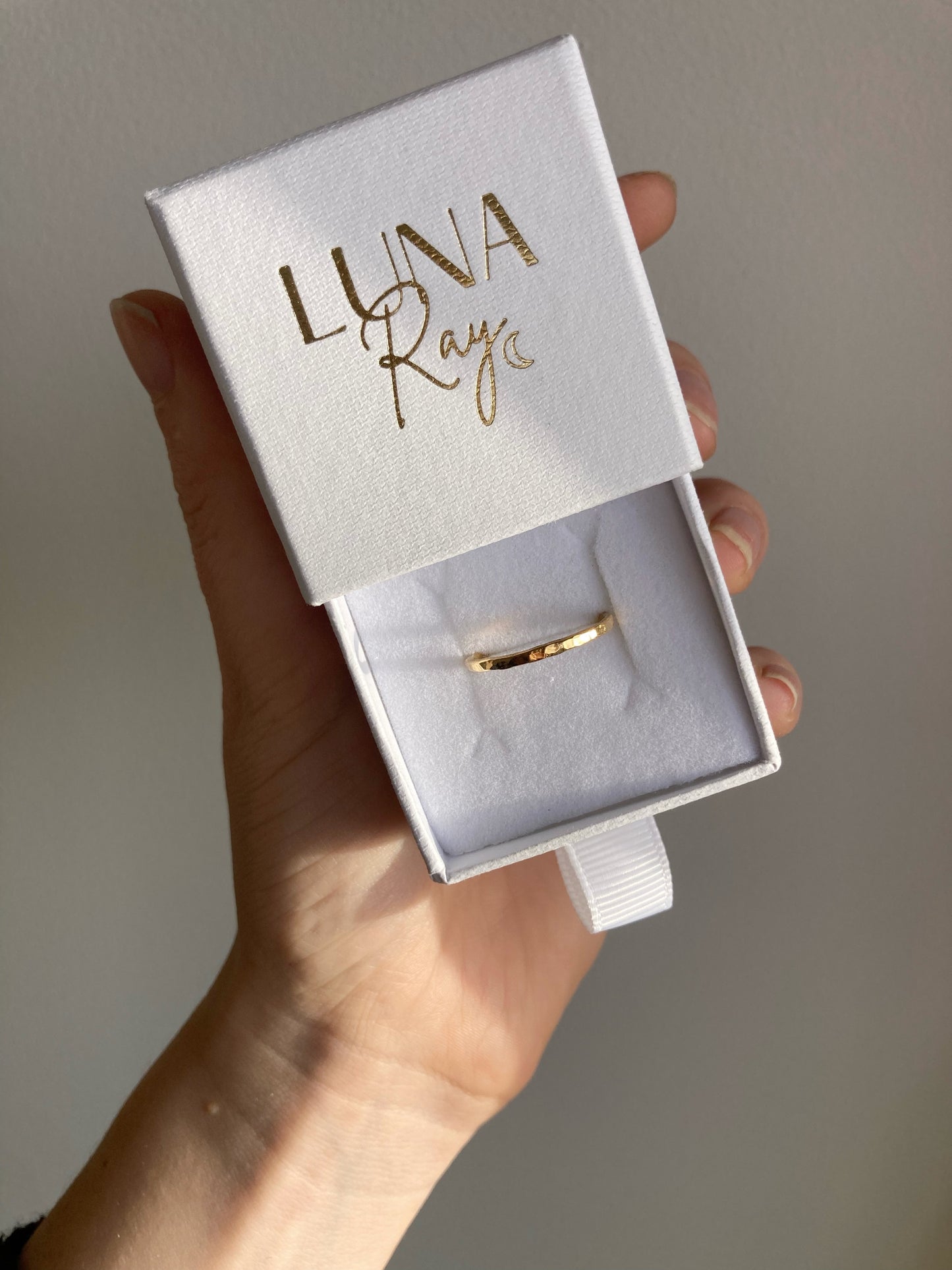 The Hammered Stacking Ring
