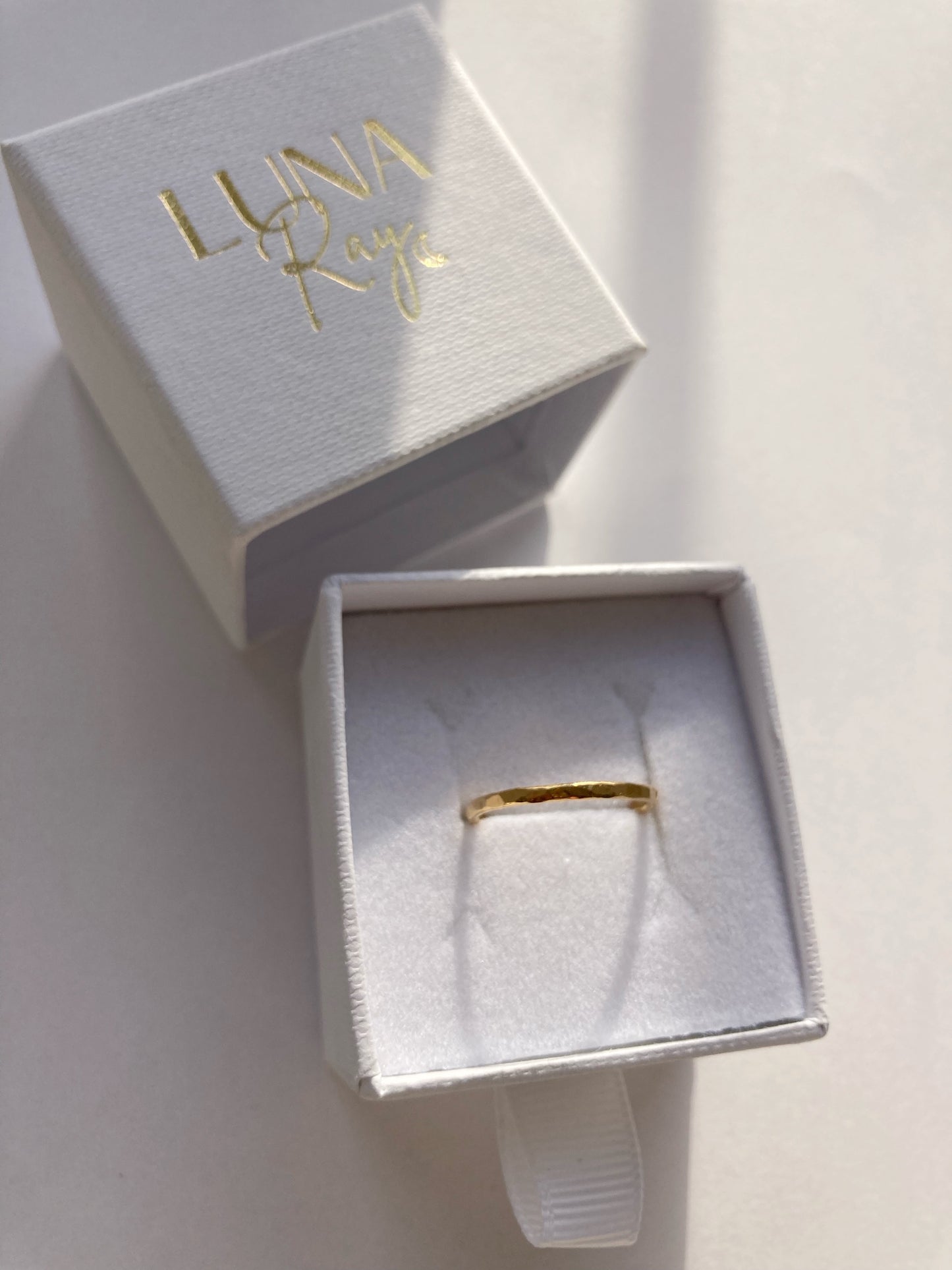 The Hammered Stacking Ring
