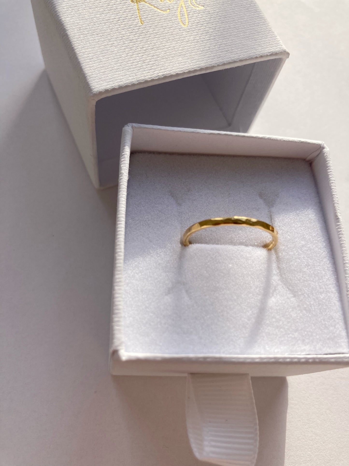 The Hammered Stacking Ring