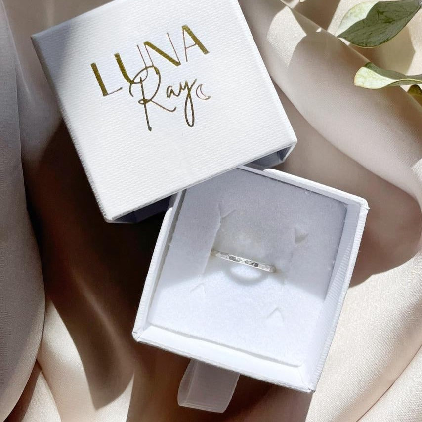 The Hammered Stacking Ring