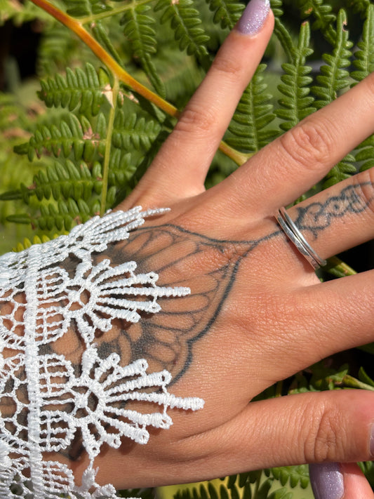 The Hammered Stacking Ring