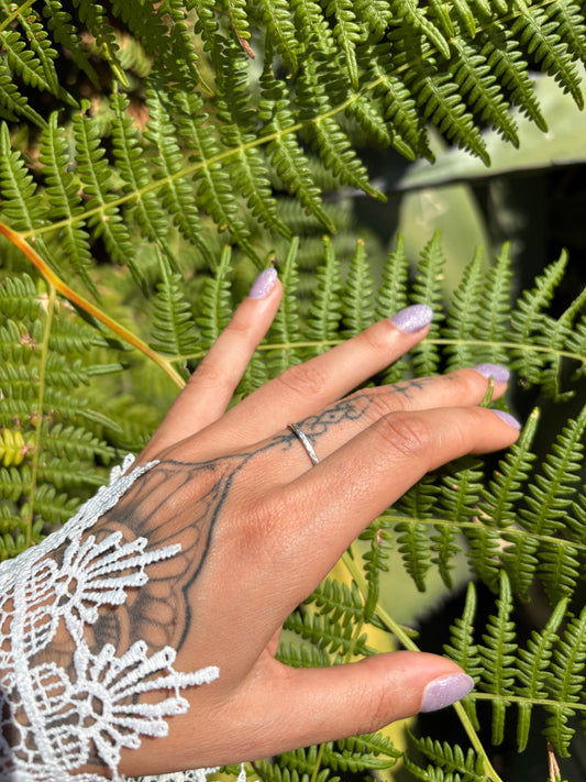 The Hammered Stacking Ring
