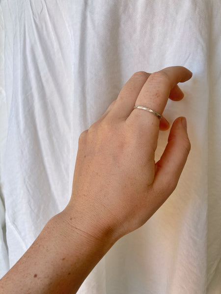 The Hammered Stacking Ring