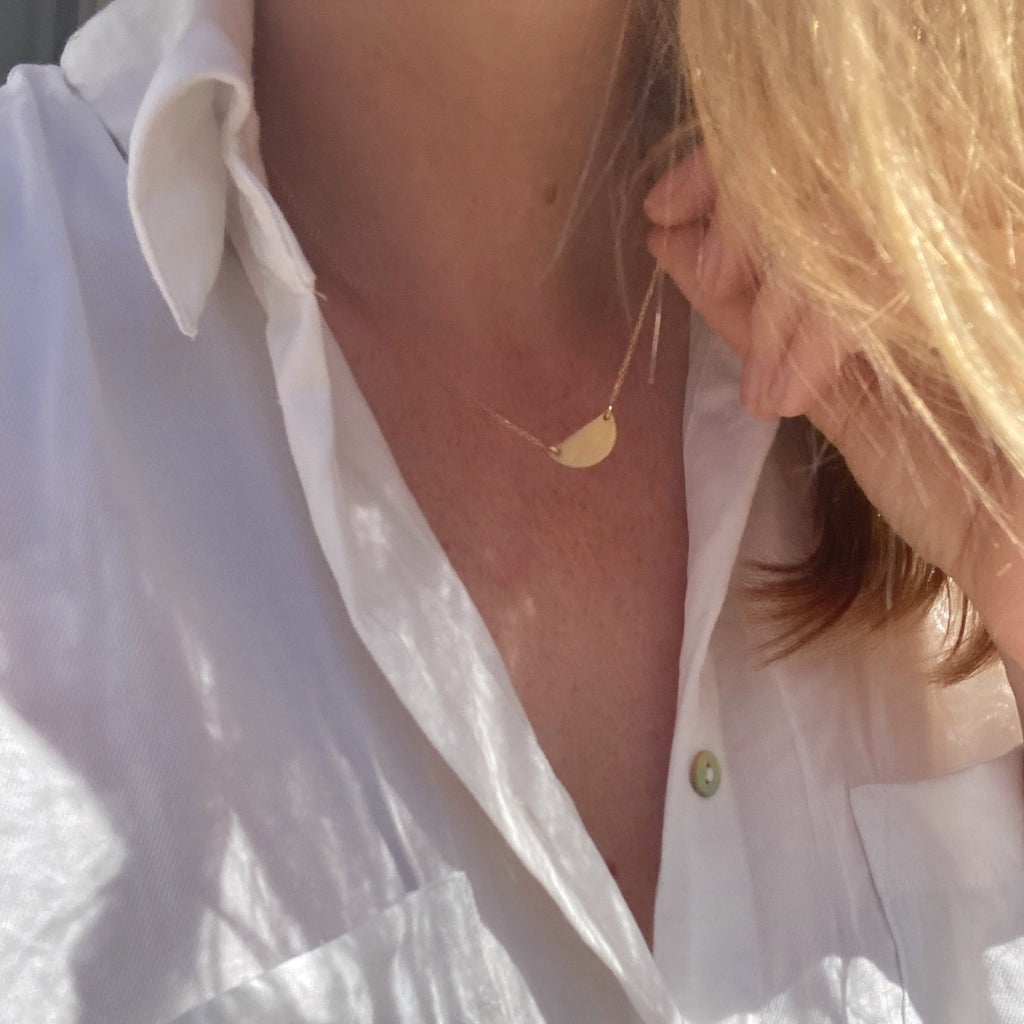 Mini Half Moon Necklace – Kristen Baird® Jewelry