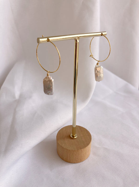 The Baroque Pearl Hoops