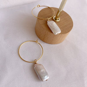 The Baroque Pearl Hoops