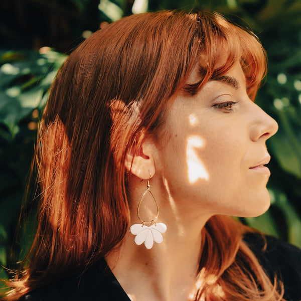 The Flora | Flower Drop Earrings | Luna Ray Jewellery