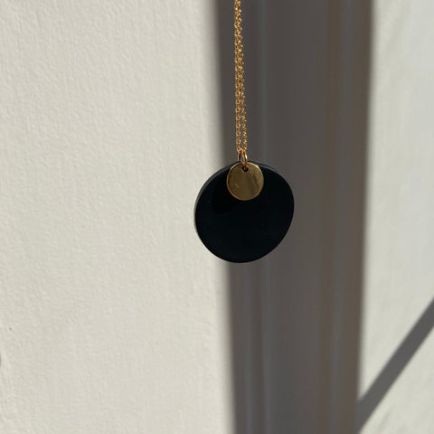 Handmade Clay Jewellery | The Eclipse (Black) | Luna Ray Jewellery